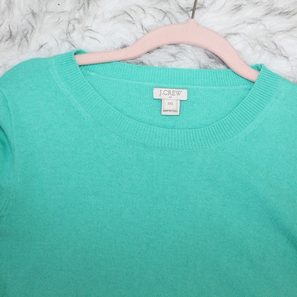 J.Crew Mint Green Cotton Wool Teddie Sweater - Picture 6 of 8
